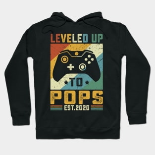 Vintage Leveled Up To Pops Est.2020 Hoodie